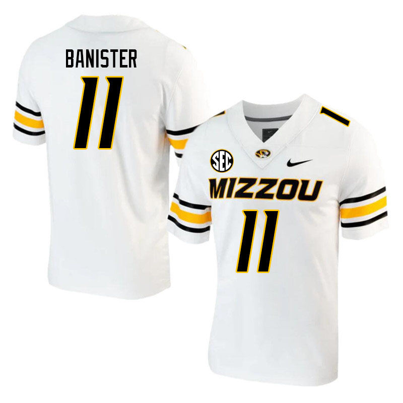 Men-Youth #11 Barrett Banister Missouri Tigers College 2023 Football Stitched Jerseys Sale-White